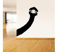 Sticker Mural Amovible En Pvc Autocollant Tête D'Autruche Déplié 43X59Cm