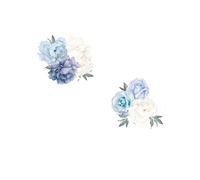 Sticker mural amovible Fleurs, Stickers muraux Pivoine Rose, Posters muraux Pivoines Aquarelle pour chambre de fille, Fresques murales artis