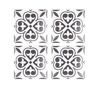 Sticker Mural Autocollant Imperméable PVC, 4 Pièces 30x30cm, Décoration Durable Maison et Bureau - Résistant à l'Eau, Anti - Trace, Pour Mur et Sol