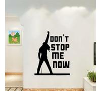 Sticker mural avec citation « Don't Stop Me Now » pour salon, chambre à coucher, 43 x 53 cm