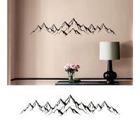 Sticker mural avec un paysage de montagne époustouflant. Embellissez votre salon, votre chambre à coucher et votre chambre d'enfant avec un art en vinyle inspiré de la nature.