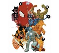 Stickers muraux classiques Marvel Avengers