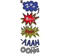 Sticker mural BD pour enfants, 68x24cm - Autocollant décoratif comic's bulle - Déco originale et amusante pour chambre d'enfant.