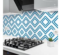 Sticker Mural Carrelage adhésif Cuisine Salle de Bain - 24 Stickers Carreaux DE Ciment AZULEJOS Fiora - 24stickers10x10cm