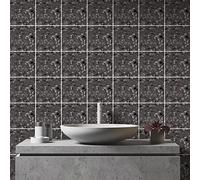 Sticker Mural Carrelage adhésif Cuisine Salle de Bain - 24 Stickers Carreaux DE Ciment TERRAZZO Isabella - 24stickers10x10cm