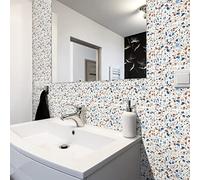 Sticker Mural Carrelage adhésif Cuisine Salle de Bain - 24 Stickers CARRELAGES TERRAZZO TERRAZZO Alexia - 24stickers10x10cm