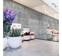 Sticker Mural Carrelage adhésif Cuisine Salle de Bain - 60 Stickers Carreaux DE Ciment BÉTON CIRÉ - 60stickers15x15cm