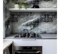 Sticker Mural Carrelage adhésif Cuisine Salle de Bain - 60 Stickers CARRELAGES MARBRE DE Guarda - 60stickers15x15cm