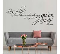 Sticker Mural - Citation Oscar Wilde - 3617689644684 - Noir - 27x68 cm