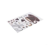 Sticker mural créatif pour la maison et le café avec design vintage unique, ajoute du caractère à la cuisine et aux espaces de coin café