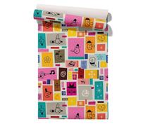 Sticker Mural Credence Cuisine Salle de Bain Geometrique Fleur 45x500cm | Sticker mural decoratif au rendu realiste. Ideal pour Cuisine. Transforme vos murs ternes en quelques minutes.