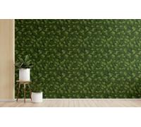 Sticker Mural Cuisine 3D Impermeable Meuble Vert Stylise Frais 45x1200cm | Decor mural anti-UV, couleurs qui ne deteignent pas. Motif 3D en Vert, Impermeable, ideal pour Cuisine.
