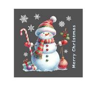 Sticker mural de Noël - Père Noël renne à travers la décoration murale - Autocollant WC - Pour maison, salon, chambre à coucher, salle de bain, cuisine, bureau, carrelage, porte