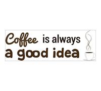 Sticker mural déco citation pause café 24x68cm, autocollant mural pour décoration intérieure, décorez votre maison avec ce produit unique.