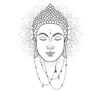 Sticker Mural décoratif Bouddha