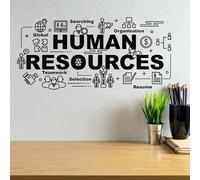 Sticker mural détachable fleurs intérieur art décoration business room bureau RH choisir travail d’équipe papier peint vinyle décoration120x56cm