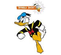 Sticker mural Disney Donald duck jaune, bleu et noir et blanc - 612441 - 127 x 200 cm