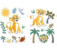 Sticker mural Disney Le roi lion, une oasis lointaine jaune, vert et bleu - 612748 - 50 cm x 70 cm