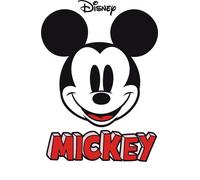 Sticker mural Disney Mickey Mouse noir, blanc et rouge - 612435 - 127 x 200 cm