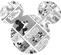 Sticker mural Disney Mickey Mouse noir et blanc - 612711 - 127 x 127 cm