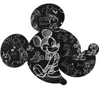 Sticker mural Disney Mickey Mouse noir et blanc - 612712 - 127 x 127 cm