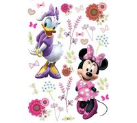 Sticker mural Disney Minnie Mouse & Daisy Duck rose, violet et blanc - 600119 - 42,5 x 65 cm
