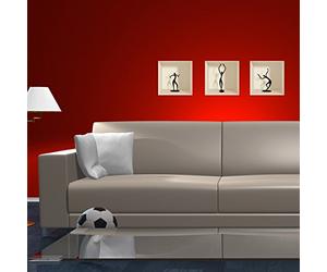 sticker mural effet 3D danse - 30 x 90 cm - avec emballage - idéal cadeau