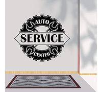 Sticker Mural En Vinyle Décoration Murale Centre De Réparation De Voiture Garage De Réparation De Voiture Atelier Artiste Décoration De La Maison 57X47Cm