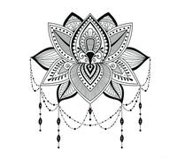 Sticker mural en vinyle Motif mandala créatif pour salon et entrée