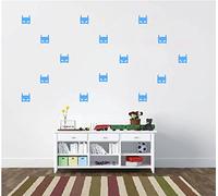 Sticker mural en vinyle Motif masque de Batman Bleu arctique