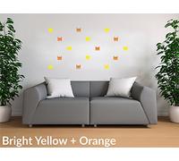 Sticker mural en vinyle Motif masque de Batman Jaune vif