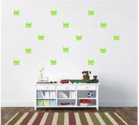 Sticker mural en vinyle Motif masque de Batman Vert pomme