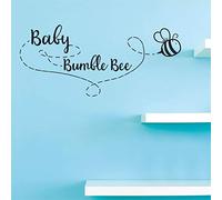 Sticker mural en vinyle pour chambre d'enfant Motif abeille et chanson Jingle rime pour enfants