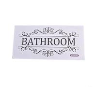 Sticker mural en vinyle pour salle de bain avec règles amusantes, décoration pour toilettes, application simple avec matériau PVC