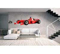 Sticker mural Formula 1 | Plusieurs dimensions | Adhésif résistant et facile à appliquer | Autocollant décoratif au design élégant 80x30cm