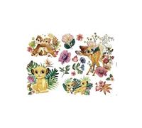Sticker mural géant -Be in Nature- Simba, Timon et Pumba Le Roi Lion Disney