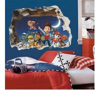 Sticker mural - GETEK - Patte Patrouille - 3D - 50x70cm - Décoration enfantine