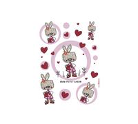 Sticker mural - KOMAR - Mon Petit Coeur - 50x70 cm - Rose - Décoration enfantine