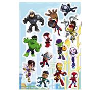 Sticker mural - KOMAR - Spidey Et Ses Amis - Multicolore - 50x70 cm - Décoration enfantine