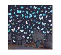 Sticker Mural Lumineux Papillon Phosphorescente Papillon Autocollants Muraux Fluorescents Stikers Murals OBJET DE DECORATION MURALE
