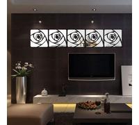 Sticker mural miroir-Roses KP16819