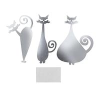 Sticker Mural Miroir, Sticker Mural Stickers en Forme de Chat Stickers Miroir Amovibles pour Chambre à Coucher pour Salon