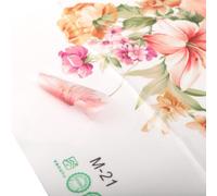 Sticker mural motif fleurs ludiques pour salle de bain et toilettes pour réfrigérateur et placard (F)