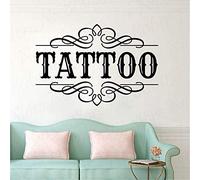 Sticker Mural, Nom Vinyle Autocollant Salon De Tatouage Logo Signe Affiche Studio Vitrine Décoration Mur Art Autocollant 28X42Cm