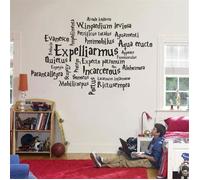 Sticker mural pépinière, WOVTE sticker mural salon Harry Potter film personnalité sort Anime film fan - décoration de la maison