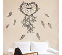 Sticker mural plume sticker mural décoration maison affiche murale bricolage noir stickers muraux d'art décor