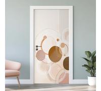 Sticker Mural Porte 3D Abstrait Géométrique 83x204cm Minimalisme Autocollants Porte Trompe L'oeil Effect Auto-adhésif Vinyle Moderne Stickers Muraux Maison Déco Art T4L82