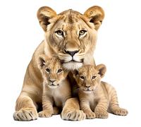 Sticker Mural pour fenêtre - Sticker Mural de Lion Cling Statique, Mural pour Animaux Double pour | thème de la Jungle Art en Vinyle Amovible, décoration de Maison de Faune, Panneau