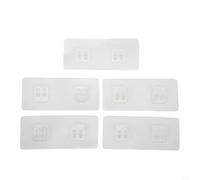 Sticker mural pour salle de bain cuisine - Support pour outils de nettoyage sur verre, céramique, plastique, métal et bois - Transparent