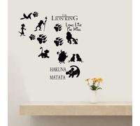Sticker mural Roi Lion Bébé Sticker Mural Pour Enfants Enfants Stickers Muraux Papier Peint roi lion muraux muursticker lion king28cm X 39cm